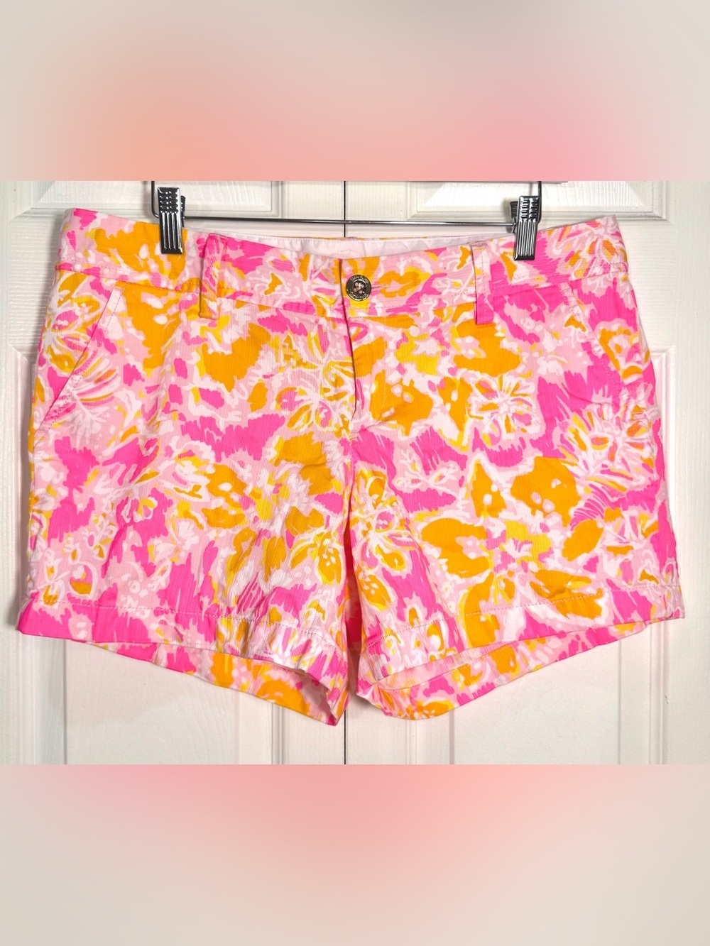 Lilly Pulitzer Callahan Shorts Ooh La La Kir Royal Pink Size 10